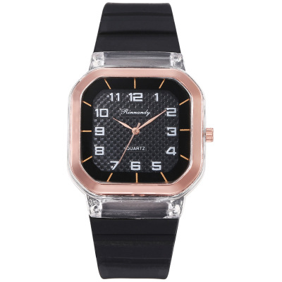 2021 New Sports Trend Couple Watch Square Dial Simple Outdoor Casual Watch Decorative Clock Wholesale