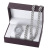 Fashion Luxury Trendy Grace Full Diamond Diamond Steel Strap Quartz Watch + Bracelet Set (3pcs/Set)