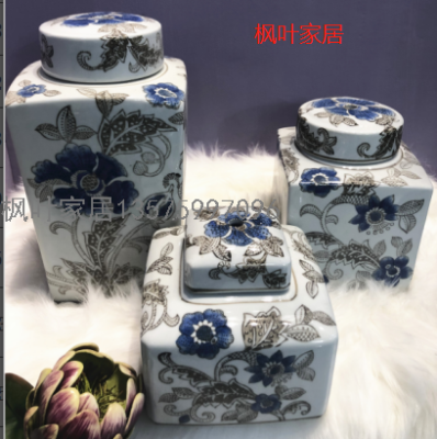 New Chinese Style Modern Light Luxury Ceramic Creative Straight Crack Flower Arrangement and Flower Vase Decoration Living Room TV Cabinet Soft Decoration