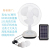 Special Offer Hot 012t3w 12-Inch LED Lighting Solar Fan Rechargeable Desk Fan Emergency Fan