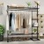 Floor Coat Rack Indoor Clothes Rack Simple Clothes Hanger Folding Household Clothes Drying Shelf Clothing Display Rack