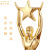 Metal Trophy Five-Pointed Star Trophy Oscar Small Gold Statue Creative Little Flying Man Crystal Trophy Customization