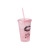 Water Cup Food Grade as Slide Cover with Straw Black Cat Ice Cup Double Layer Cold Preservation Student Portable Summer Cup Custom Wholesale