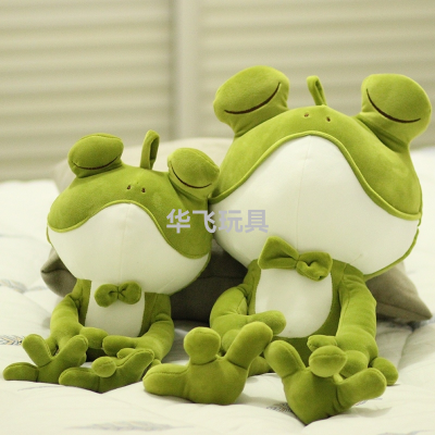 Frog Doll Plush Toys Cute Squinting Cute Frog Soft Sleeping Pillow Ragdoll Doll Children Gift