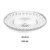 Jinde Fashion Transparent Flower Bottom Fruit Plate Dessert Plate Snack Snack Plate Candy Plate Melon Seeds Plate Dried Fruit Tray