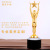 Metal Trophy Five-Pointed Star Trophy Oscar Small Gold Statue Creative Little Flying Man Crystal Trophy Customization