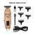 Linlu LR-T6 Men's LCD Electric Quantity Display Hair Scissors Metal Body Multi-Accessories in One Haircutting Machine