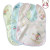 Newborn Baby Double-Layer Snap Fastener Waterproof Saliva Towel Scarf Baby Small Bib Pinny Crystal Velvet Factory Direct Sales