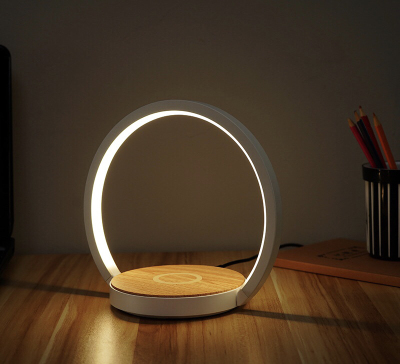New Wireless Charging Folding Table Lamp Touch Induction Dimming Wake-up Luminous 10W Fast Charging Led Eye Protection Bedside Lamp