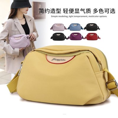 2021 New Fashionable Shoulder Small Bag Net Red Messenger Bag Women's Canvas Bag Fashionable All-Match Oxford Cloth Shell Bag