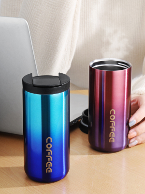 Coffee Stainless Steel Insulation Water Cup European Light Luxury High-End Portable Portable Ins Style