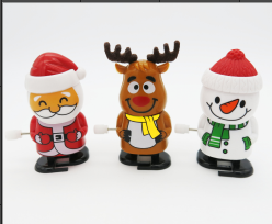 Winding Christmas 3 Elk Snowman Santa Claus Winding Toy Christmas Gift New Hot Sale