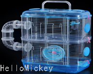 Pet Hamster Cage Two-Layer Crystal Cage