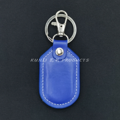 PU Leather Keychain Snap Hook Leather Key Chain Advertising Gifts Business Gifts Keychain