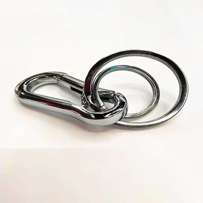 210 Medium Double Ring Keychain Pet Buckle Luggage Buckle Metal Keychains Zinc Alloy Key Ring