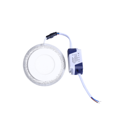 Double-Color Led Panel Light Round Recessed Installation Bubble Series