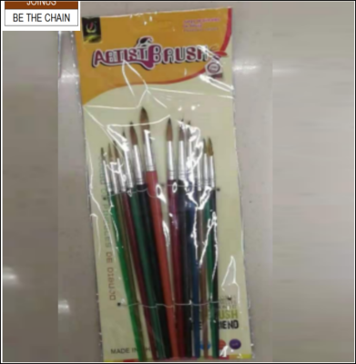 ARTIST BRUSH PLASTIC  12PCS AF-3690-2