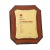 Honor Medal Customized Wood Grain Metal Flower Frame Licensing Authority Customized Company Agent Book Listing Wooden Pallet Commemorative