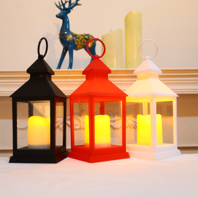 Cross-Border Wholesale 2021 New Electronic LED Candle Storm Lantern Decoration Home Decoration Scene Ambience Light