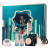 Makeup 10 PCs Set National Fashion National Style Makeup + Mascara Eyeliner Carved Lipstick Face Powder Air Cushion B