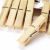Clothespin Wooden Windproof Household Fixed Clip Hanger Underwear Socks Drying Rack Multifunctional Folding Bamboo Clamp
