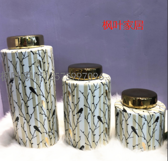 Affordable Luxury Style Blue Background Temple Jar Ceramic Vase Villa Showroom Ceramic Chinese Vase Blue and White Porcelain Ceramic Vase