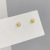 Sterling Silver Needle Exquisite One Card Three Pairs Earring Ornament Simple Design Small All-Match Temperamental Stud Earrings Source Factory