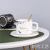 Simple Dali Pattern Coffee Cup Set Home Fashion Ins Style Afternoon Tea Ceramic Cup Cup Saucer with Tray Spoon