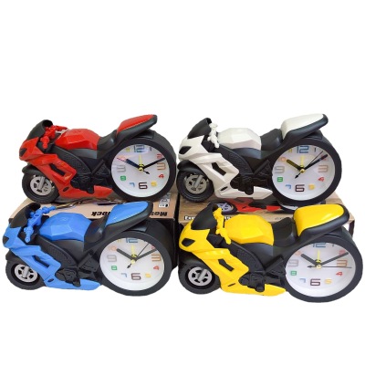 Retro Motorcycle Fashion Alarm Clock Personalized Creative Children's Toy Modeling Gift Decoration