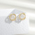 2021 New Refined Zircon Irregular Ear Studs Japanese and Korean Style Simple Design All-Match Temperament Earrings Sterling Silver Needle