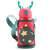 Christmas Children's Thermos Mug Large Capacity Antlers Baby Kindergarten Student Kettle Dual-Use Double Lid Straw Gift