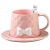European-Style Relief Coffee Set Western Restaurant Afternoon Tea Mug Girl Heart Creative Ceramic Cup Set