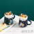 Creative Cartoon Planet Ceramic Water Cup Cute Girl Heart Mug Home Office Couple Coffee Mug Vacuum Cup