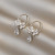 Large Zircon Drop-Shaped Sterling Silver Needle Eardrops Dongdaemun New Niche Design Light Luxury Temperament Ear Studs Earrings