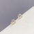 Korean Exquisite Sterling Silver Needle Micro-Inlaid Stone Female Ear Studs Niche Design All-Matching Graceful One Card Three Pairs Earrings
