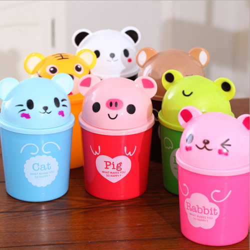 creative mini desktop trash bin