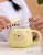 Creative Cute Little Sheep Mug with Cover Spoon Office Ceramic Water Cup Girl Heart Cartoon Student Water Cup