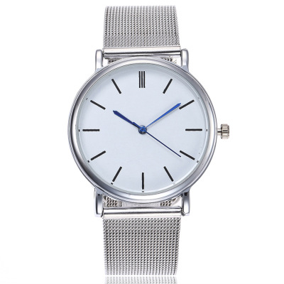 New Geneva Geneva Mesh Gold Silver Watch Men and Women Simple Ultra-Thin Couple's Watch Quartz Watch