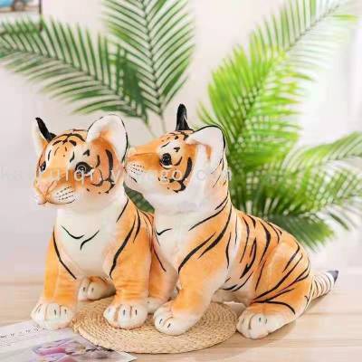 Year of Tiger Simulation Tiger Plush Toy Doll Pillow Gift Sleeping Tiger Sitting Tiger White Tiger Northeast Tiger Doll
