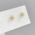 Sterling Silver Needle Korean Fashion Semicircle Stud Earrings 2021 New Simple All-Match Zircon Earrings Petite Earrings