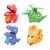 Press Inertia Toy TikTok Cartoon Animal Dinosaur Pull Back Car Children's Gift Stall Wind-up Toy Wholesale