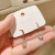 2021 New Gold-Plated Micro Inlaid Zircon a Wire Fence Drop-Shaped Ear Clip Fashion Small Fresh Beautiful Circle Ear Clip