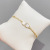 2021 New Korean Style Fashion Shell Plated 14K Real Gold Adjustable Hand Drawer Zipper Women's High-Grade Temperament Bracelet