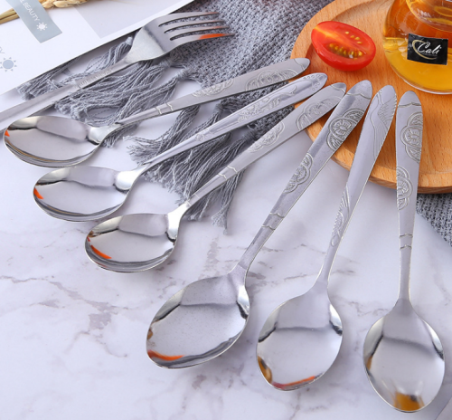 stainless steel spoon