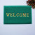 Brushed Door Mat English Welcome Entrance Mats Hotel Welcome Foot Mat Wire Ring Non-Slip Mat