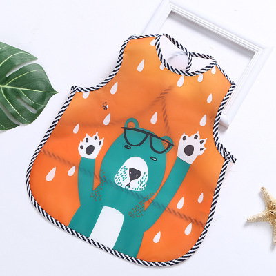Baby Dinner Coverall Spring and Summer Thin Boys and Girls Bib Waterproof Baby Bib Child Drawing Apron Protective Clothing