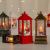 Cross-Border Christmas Simulation Led Fame Light Square Wind Lamp Decoration Cafe Showcase Scene Decoration Small Oil Lamp
