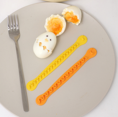 Lace Egg Cutter Boiled Egg Cut Flower Style Shaper Egg Pattern DIY Mold 2 Pack