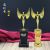 Metal Trophy Customized Oscar Golden Man Award Angel Large Queen Trophy Tattoo Embroidery Competition Excellent Staff Cup Award