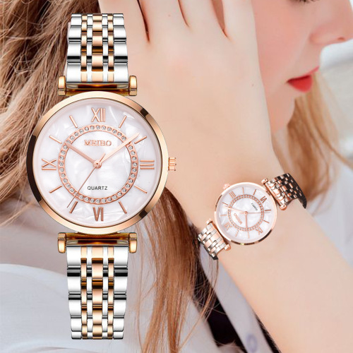 Xiaoxiangjia Watch Bag Fashionable Temperament Simple Watch Classic Dial Alloy Steel Belt Women‘s Watch